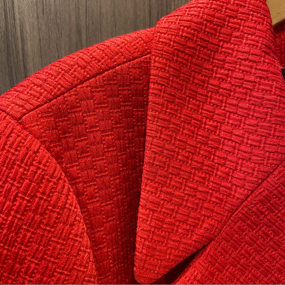 Talbots Red Double-Breasted Blazer - image 3